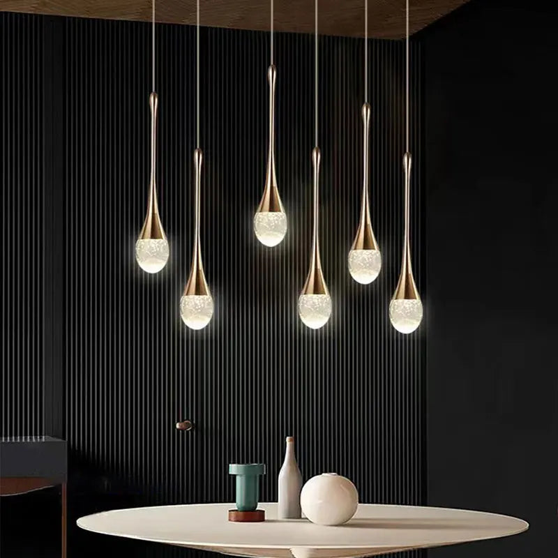 Modern Bubble Crystal Pendant Lights Indoor Hanging Lamp For Kitchen Island Dining Living Room Bar Cafe Pendant Lamp Home Decor