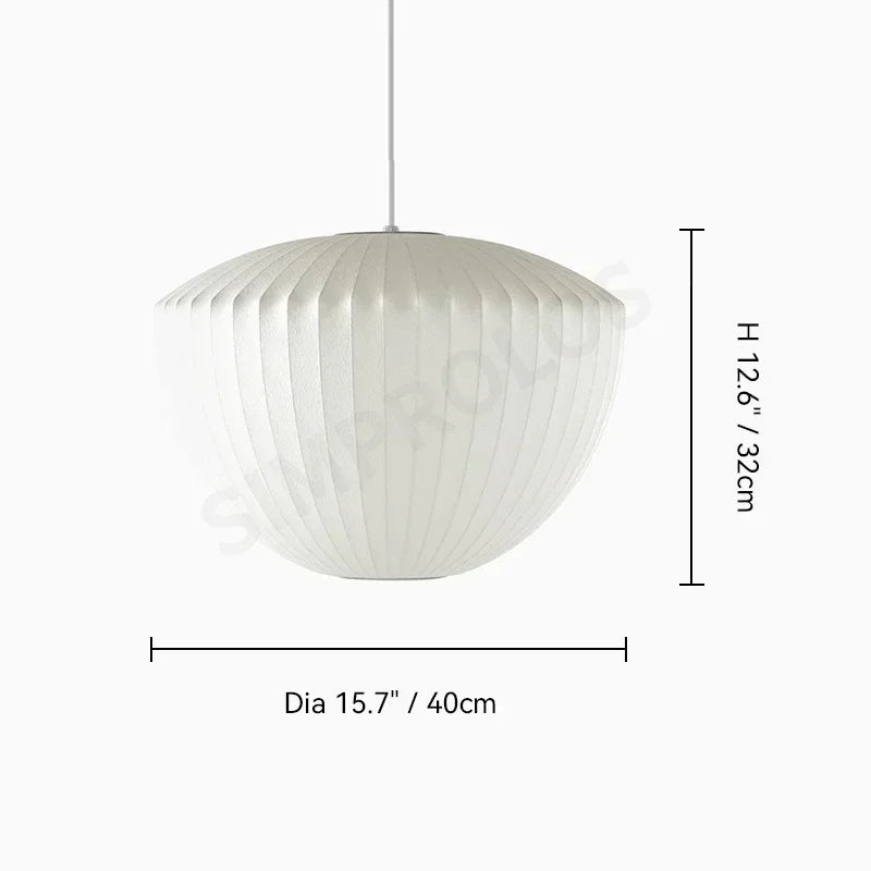 Wabi-sabi Silk LED Pendant Lamp Denmark Designer Hanging Light Living Room Hotel Restaurant Factory Direct High-End Home Decor