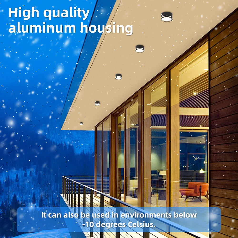 Indoor GX53 LED Spotlight Downlight - 220V Flush Mount Ceiling Lamp