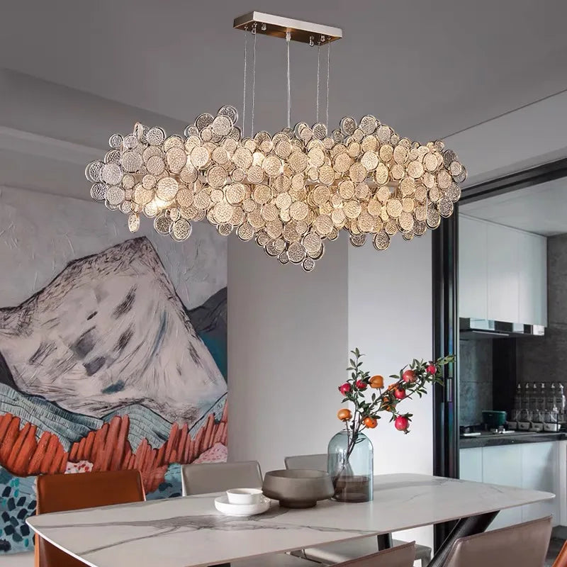Light Luxury Ceiling Chandelier 2025 Lustres Modern Designer Villa Living Room Dining Room Pendant Lamp Home Decor Light Fixture
