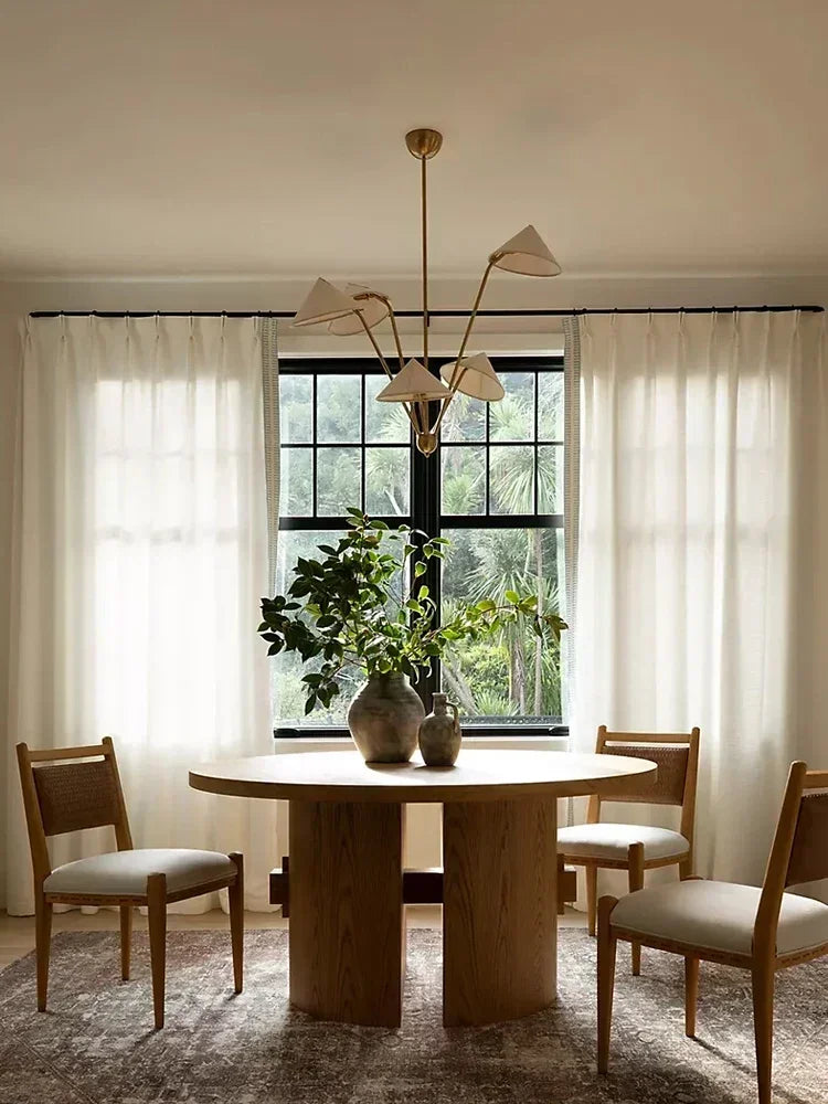 Wabi Sabi Ceiling Pendant Lamp Japan Cloth Hanging Chandelier Living Room Homestay LED Light Kitchen Island Lustre Room Decor