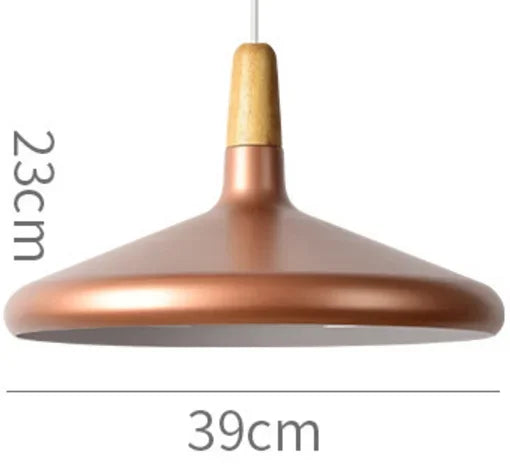 Modern Pendant Light Nordic Hanging Light Fixuture Suspension Macaron Dinning Living Room Hall Decoration Wood LED Lamp Lampara