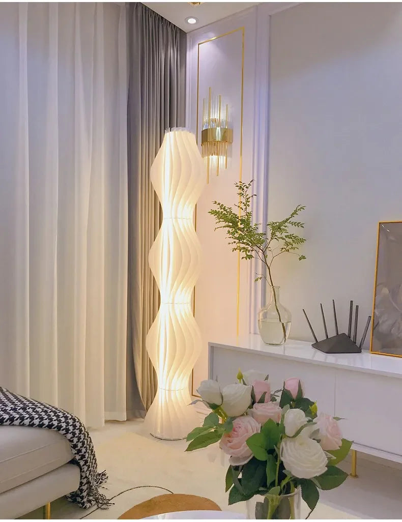 Modern Nordic Grass Skirts LED Floor Lamps Living Room Bedroom Lighting Decor Lustre Floor Lights Indoor Bedside Lights Fixture