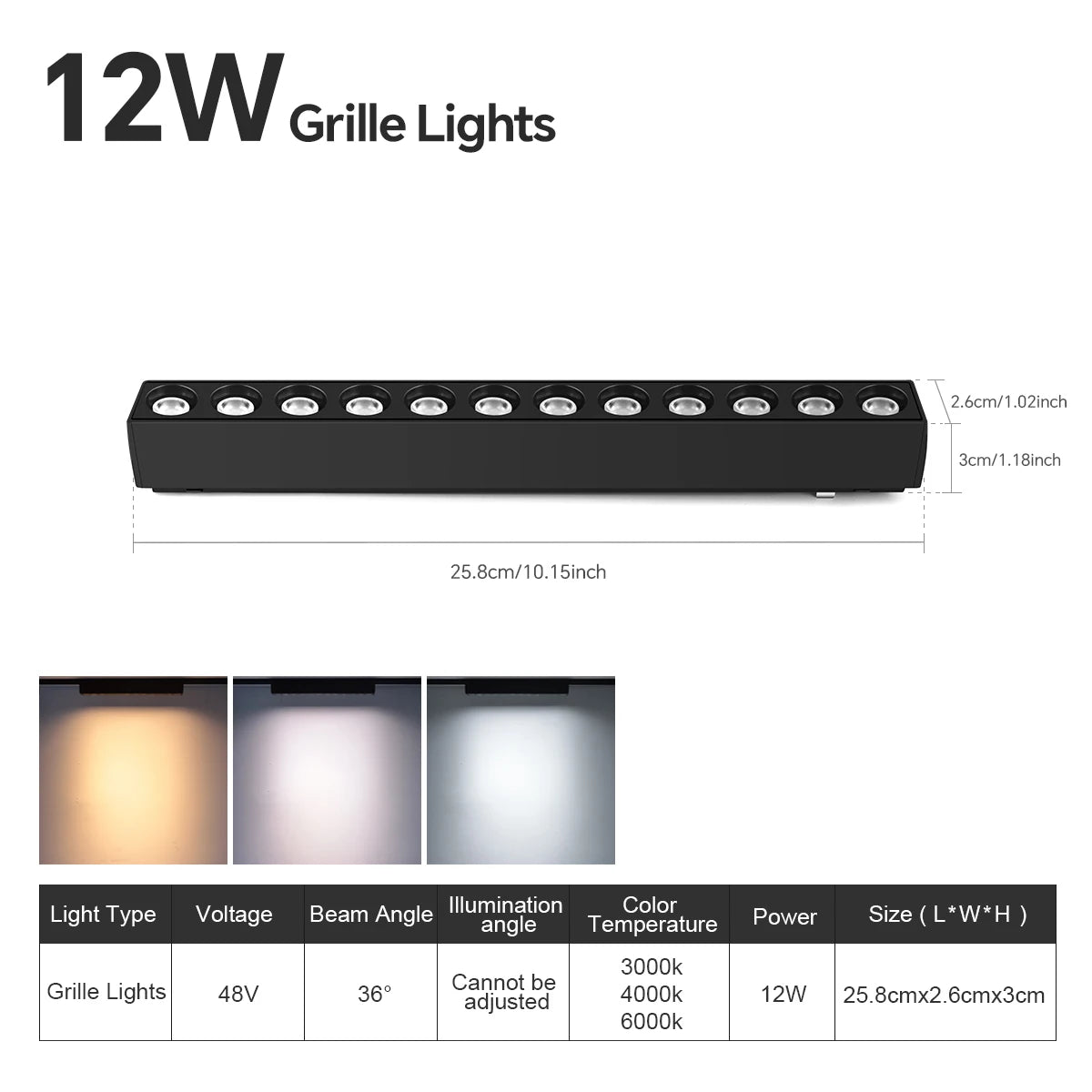 LED Magnetic Track Light Grille Flood Lamp Modern Embedded Flexible Linear Fixture LED Spotlight 3 Color CCT Ceiling Indoor Livi