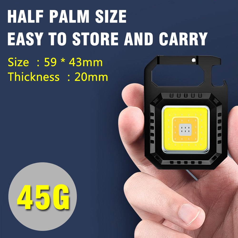 Portable LED Torch Mini Powerful Flashlight Waterproof Torch Pocket Work Light Multifunctional LED Lantern Camping Fishing Light