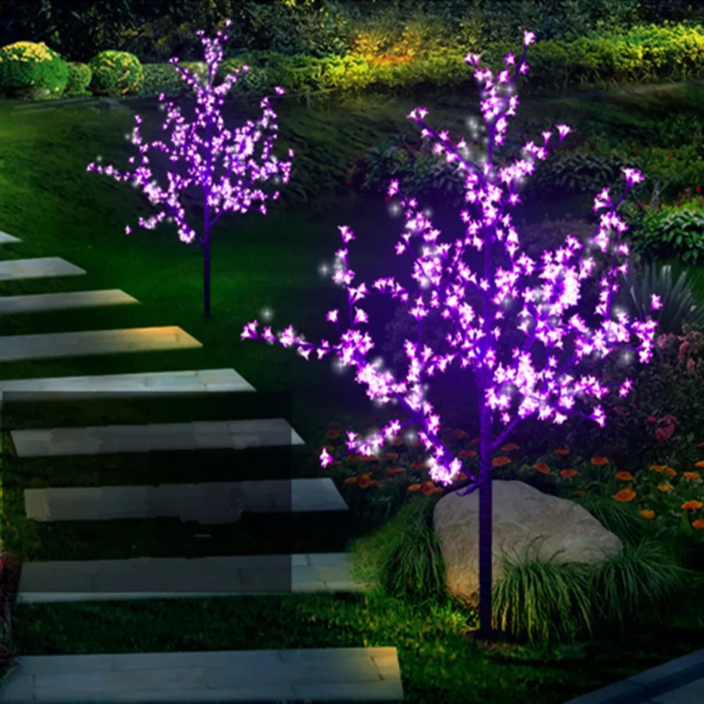 New 6.5ft Height Led Artificial Cherry Blossom Tree Light, Christmas Light, Outdoor Use, 110 V, 220v