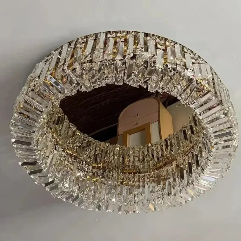 Luxury Crystal Bedroom LED Ceiling Lamp Simple Nordic Restaurant Living Room Kitchen Hotel Chandelier Modern Home Decor Lighting