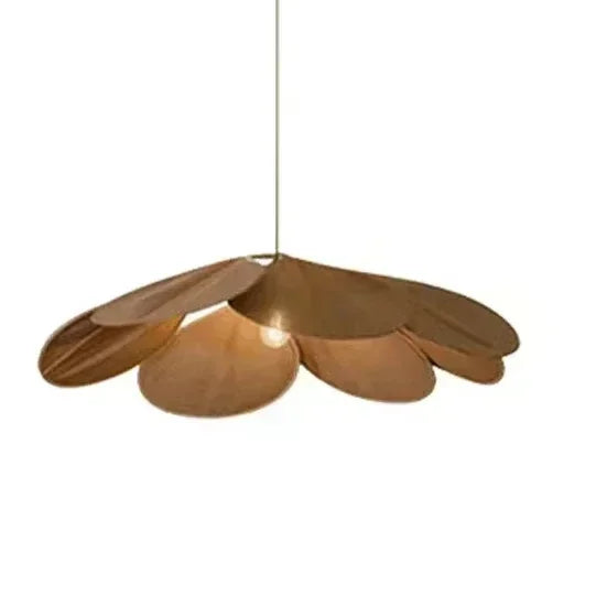 Minimalist LED Flower Fabric Pendant Light - Floral Textile Ceiling Chandelier Lamp Fixture for Living Room, Master Bedroom & Dining Table