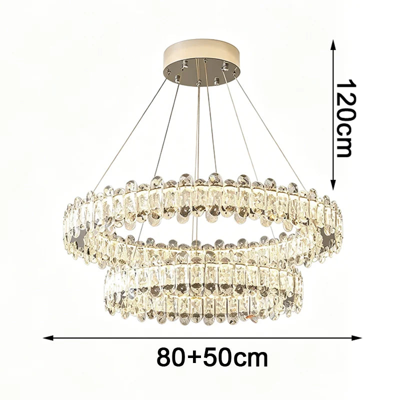 home decorationPendant lights, luxury crystal living room chandelier, dining room Pendant lamp, ceiling light, indoor lighting