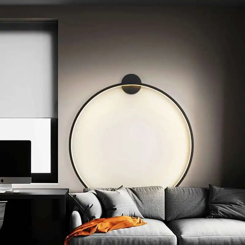 3D Moon Wall Sconce - Dimmable Indoor LED Decor Light for Hallway & Coffee Bar