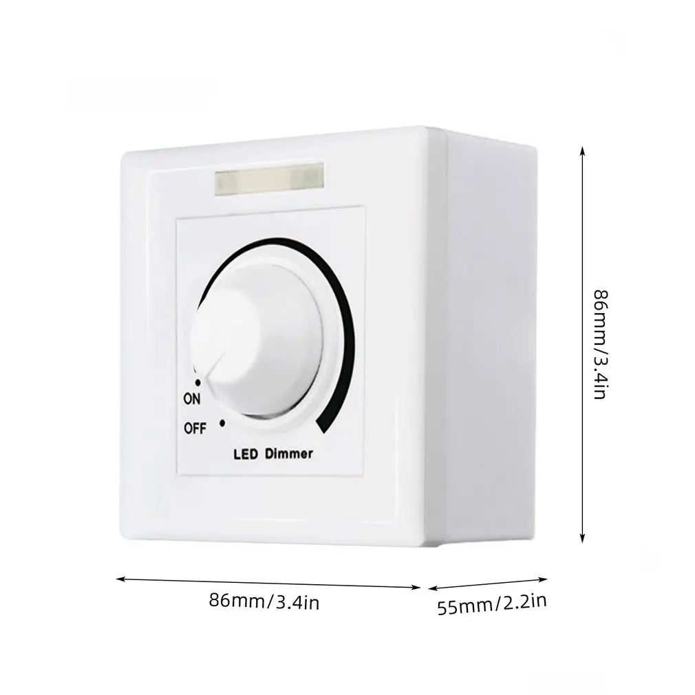 LED Control Dimmer 0 -10V 1-10V LED Light Dimmer Switch AC110V 220V Brightness Easy Adjustable Recessed Installation