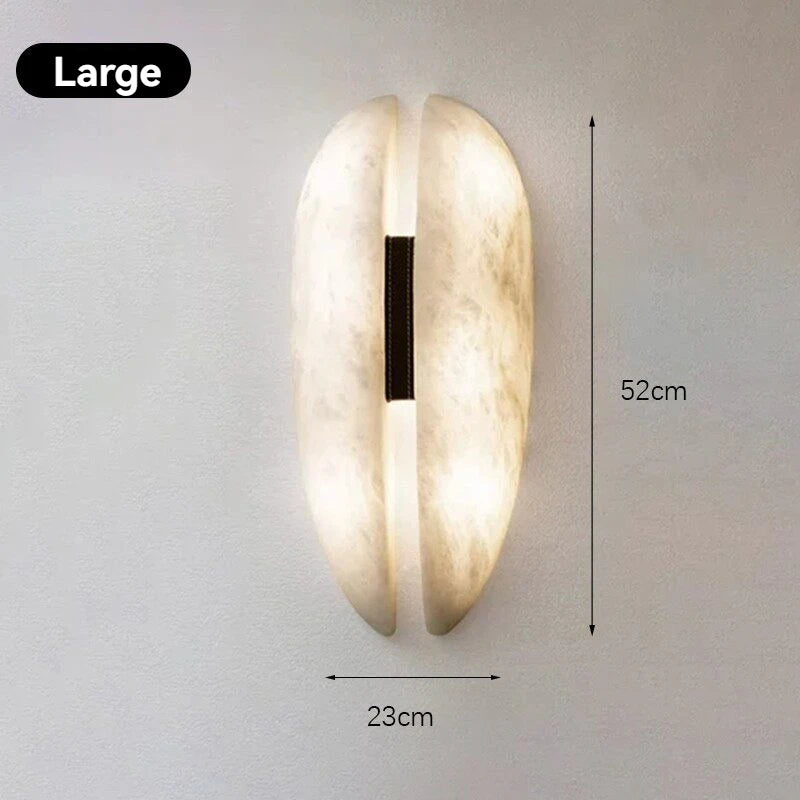 Italian Luxury Marble Wall Sconce Marble Copper Designer Wall Lamp for Villa Hotel Corridor Bedroom Background Aisle Wall Decor