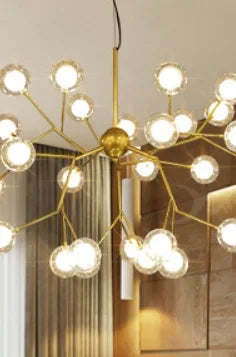LED Firefly Sputnik Chandelier Light Stylish Tree Branch Chandelier Lamp Decorative Ceiling Chandelies Hanging chandeliers