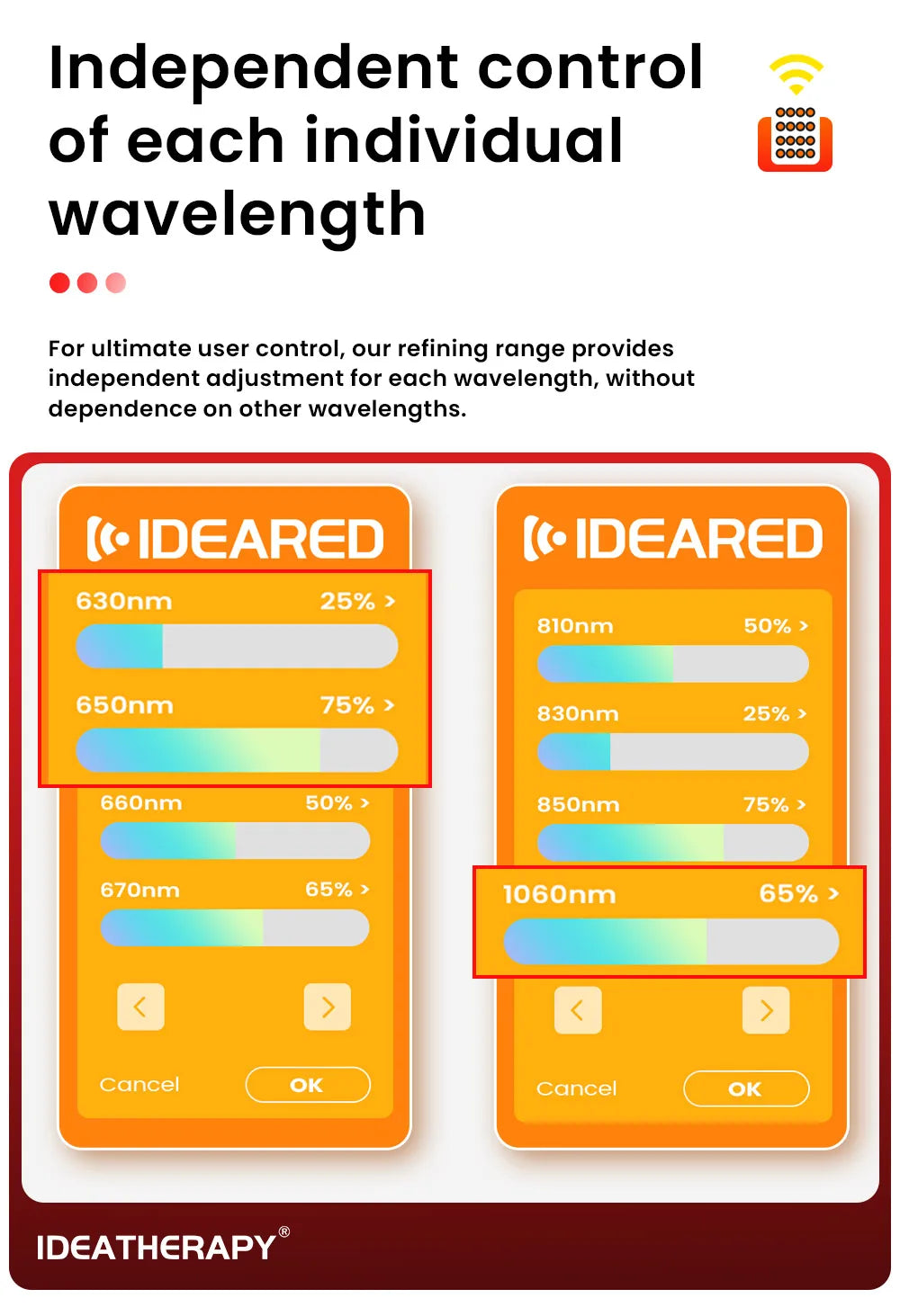Red Light Therapy RLPro1000 630,650,660, 670, 810, 830, 850,1060nm light Touch Screen Red Light Therapy panel Large Near infrared light with stand