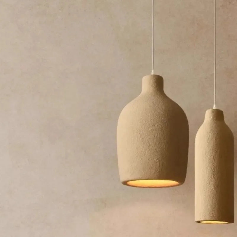 Nordic Designer Resin Chandeliers Living Room Dining Room Japanese Style Wabi Sabi Style Bedroom Loft Home Decor Pendant Lights