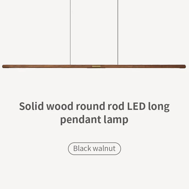 Walnut Internet Celebrity Chandelier Modern Restaurant Light New Chinese Living Room Light
