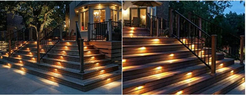 IP65 Underground light 12 LED 15 LED Stair Light Step Light Recessed buried lamp indoor outdoor Staircase Step lights 85-265V