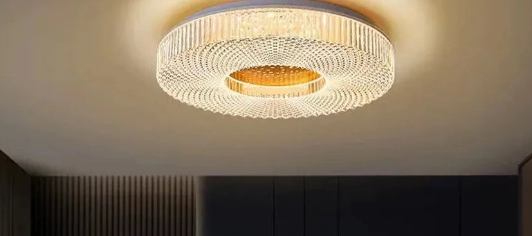 Remote Control light fixture Decoration living room bedroom Balcony Corridor Acrylic Round luxury modern led ceiling lamp