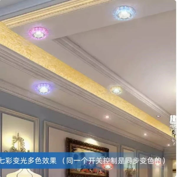 Diameter:9.5cm Cut Hole:6-8cm 3W 5W Downlights Recessed Ceiling Spotlight Lamps Embedded LED Downlights Home Decoration Light