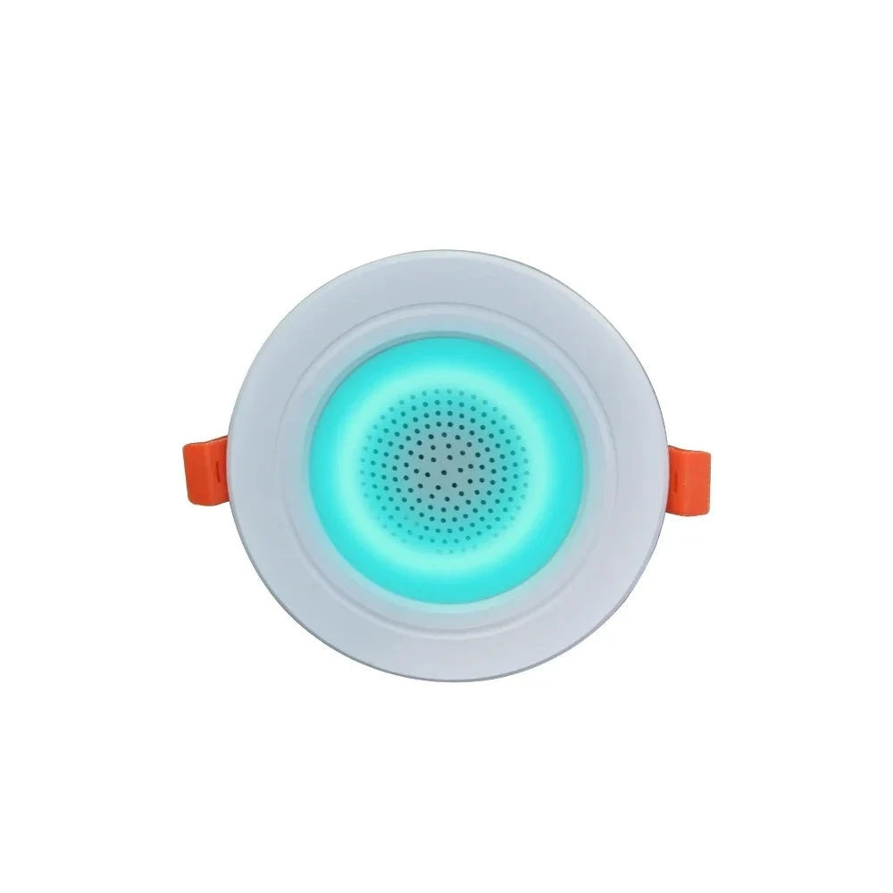 2.5 Inch LED Mini Bluetooth LED Light Ceiling Speaker In-ceiling Speaker Downlight Colorful Ceiling Dimmable Music Lamp Speakers