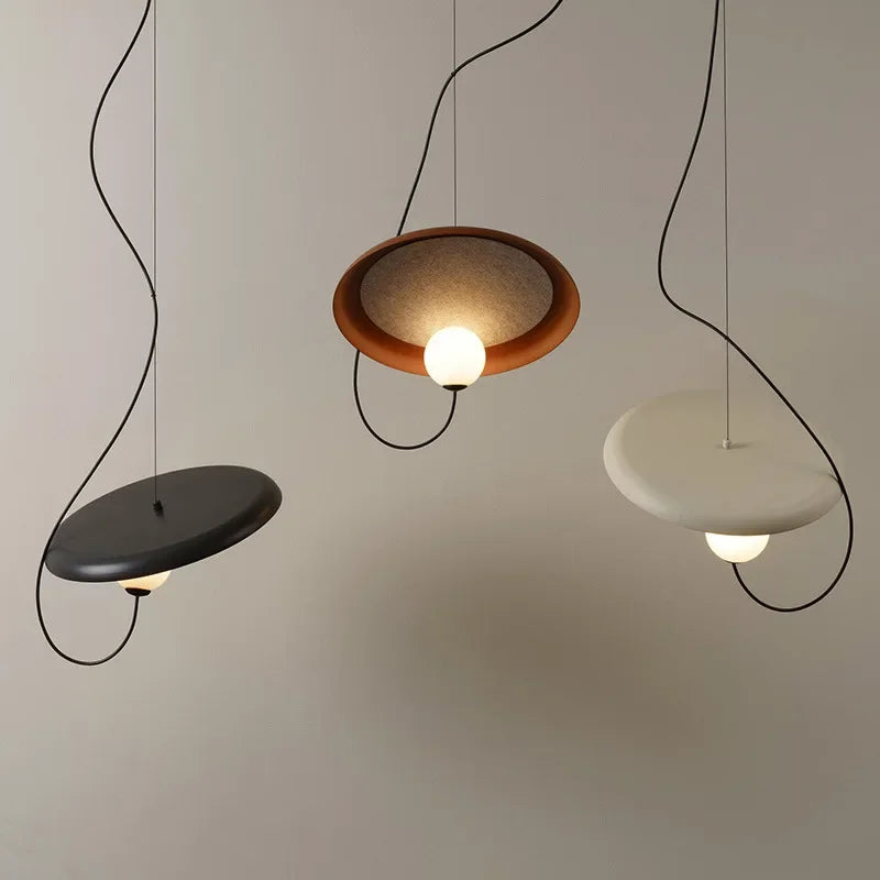Nordic Retro LED Magnetic Chandeliers 3D Ball Free Movement Pendant Lamp Living Room Dining Bedroom Bar Decor Hanging Lighting