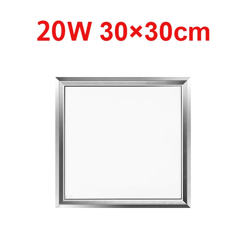 Ultra-Thin 20W LED Panel Light (30x30cm / 300x300mm) - 220V Surface Mounted Square Flat Ceiling Lighting Fixture