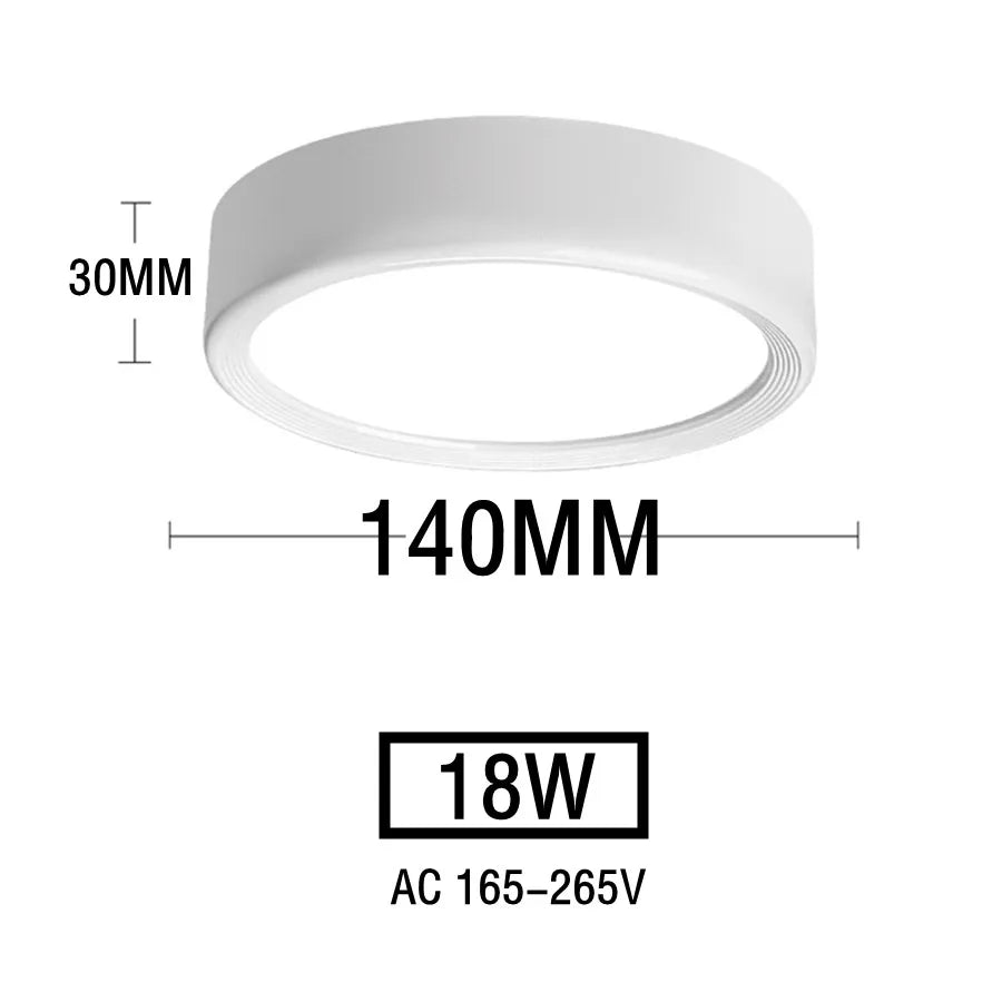 Led Downlights 220V Ceiling Spot Lamp 15W 18W 20W Down Light Surface Mounted Panel Lighting Kitchen Fixture for Room Home Decor