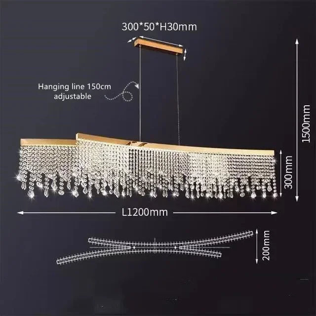 2025 Modern Circular Luxury Crystal Pendant Light Classical Round Chandelier Lighting For Dining Room Living Room Hotel