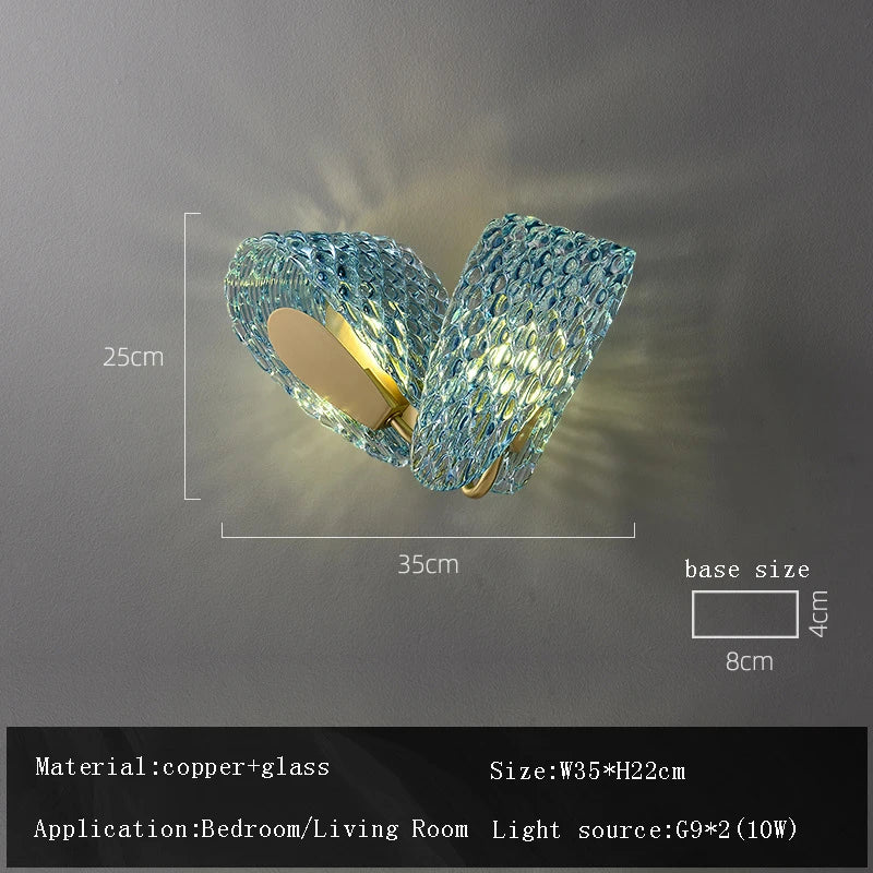 Glass-made Modern Home Appliance Ceiling Chandelier Designer Hanging Lamps for Living Room Dining Room Decoration Flower Shape