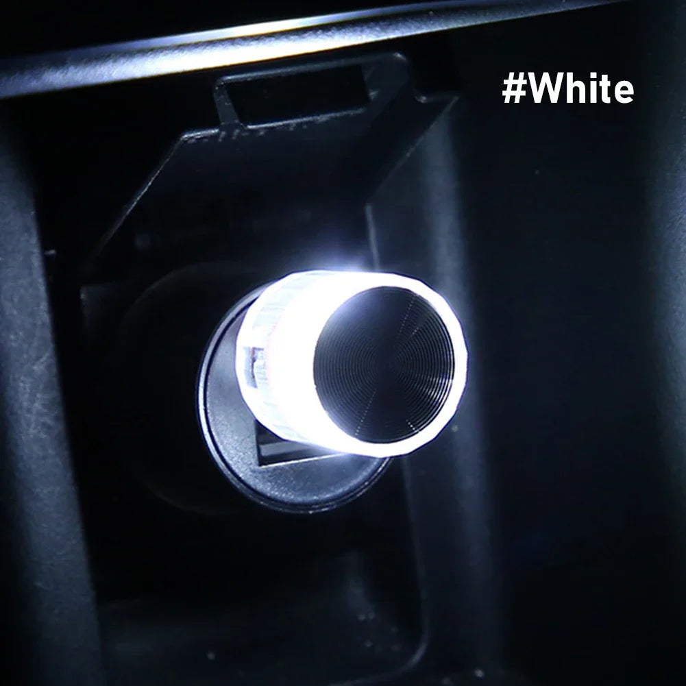 Car Mini Light USB Plug LED Atmosphere Lights Car Decorative Lamp Emergency Lighting PC Mobile Power Auto Interior Nightlight
