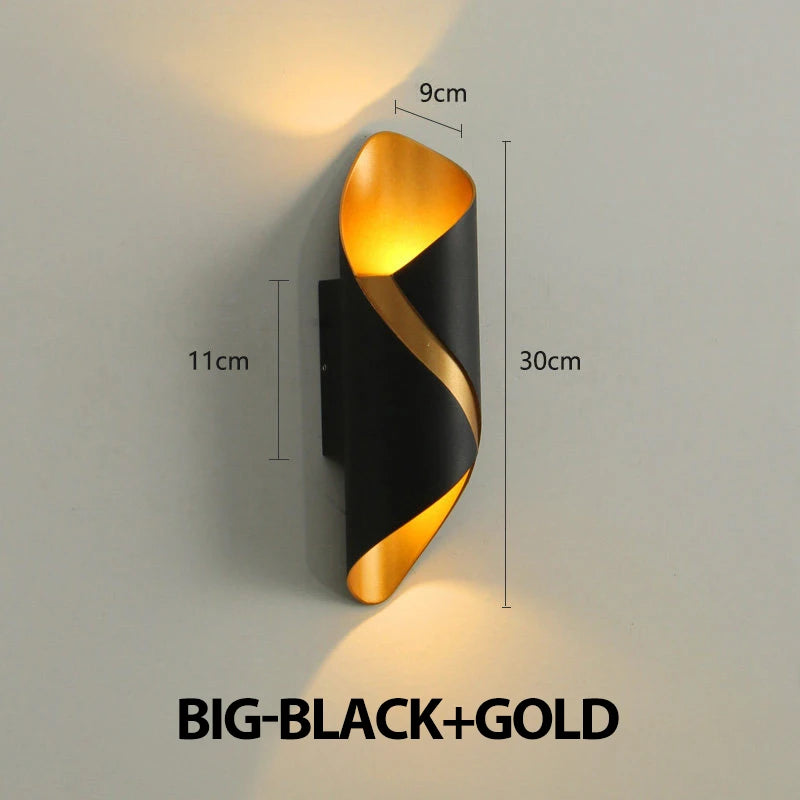 LED Wall Lamp 10W Indoor Wall Lights Waterproof Outdoor Modern Nordic Sconce Lamp Interior Home Decor Lámparas