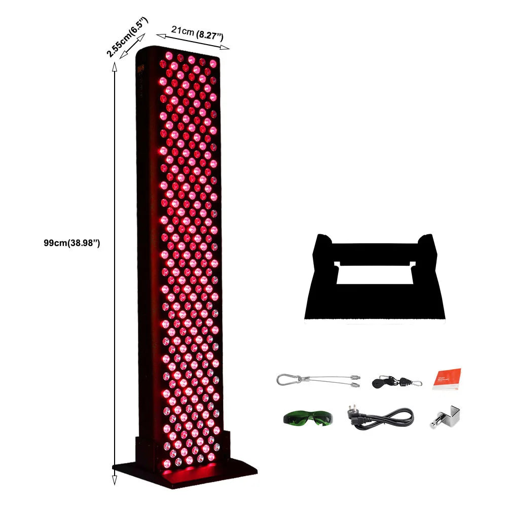 High Power Whole Body RTL300 LED Red Light Therapy Physiotherapy light therapy device 1200W pulse wiht mobile stand