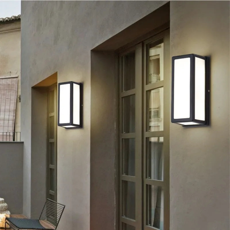 LED Outdoor Wall Lamp Waterproof IP65 Radar Sensor Lighting Balcony Garden Villa Corridor Modern Porch Lights Modern Wall Lamp