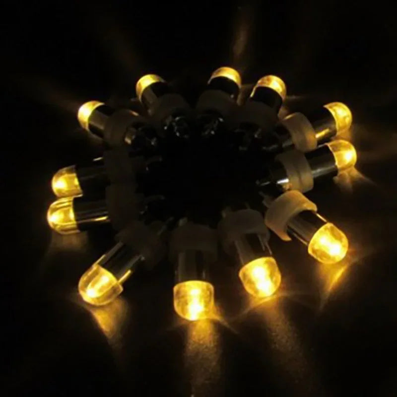 10-50PCS Non-Blinking Mini LED Balloon Lights - Waterproof Submersible Party Lamps