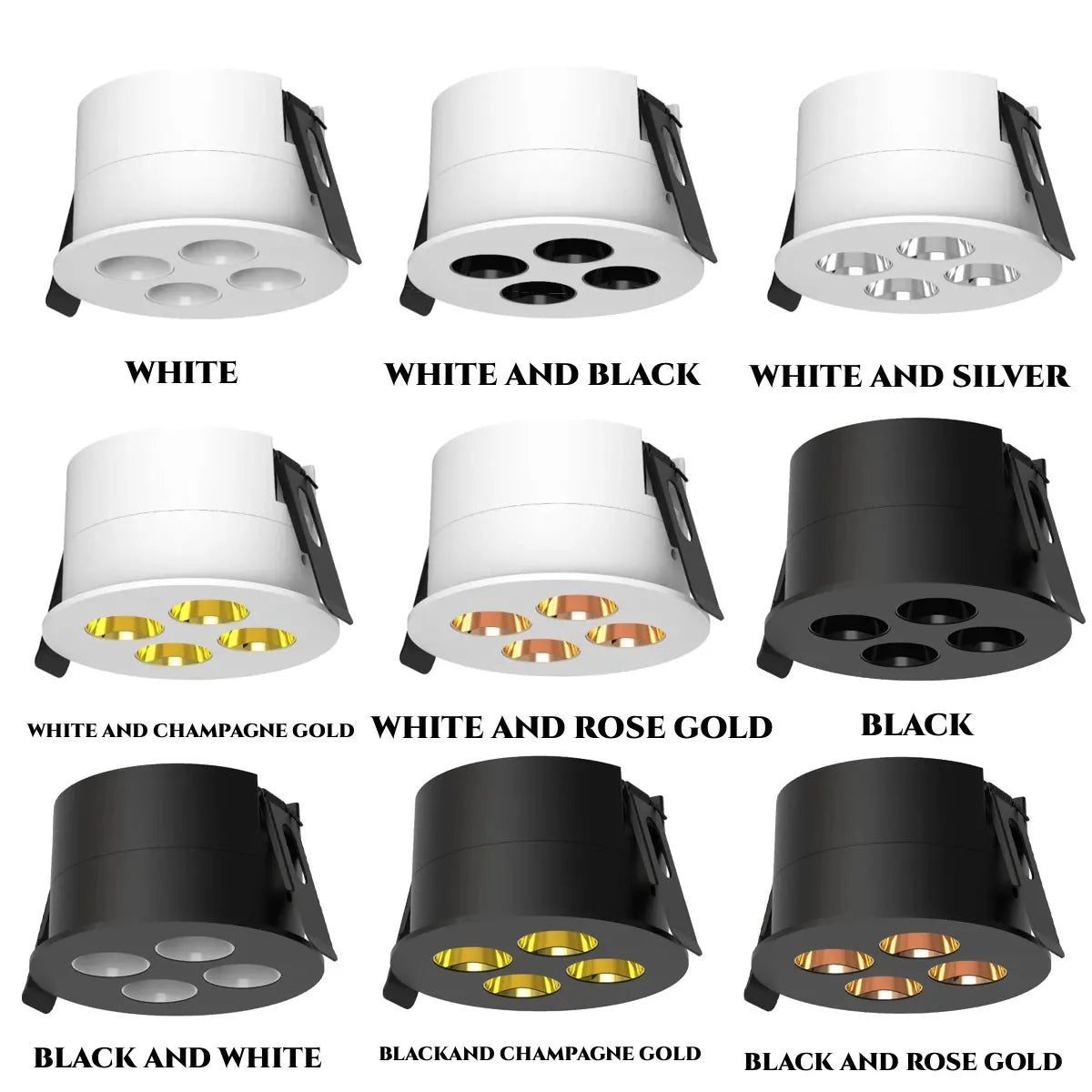 Deep-Cup Anti-Glare LED Downlight - Dimmable Recessed Ceiling Spot (8W-21W)