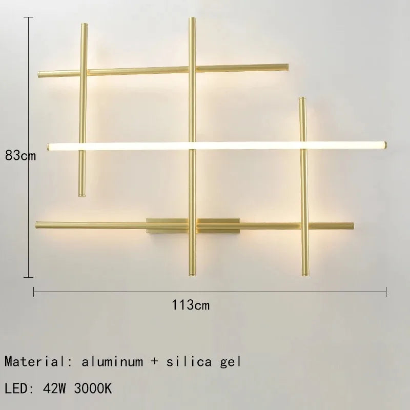 COORDINATES Pendant Light Italy Designer Tube Gold Chandeliers for Kitchen Hotel Staircase Linear scandinavian Pendant lamp