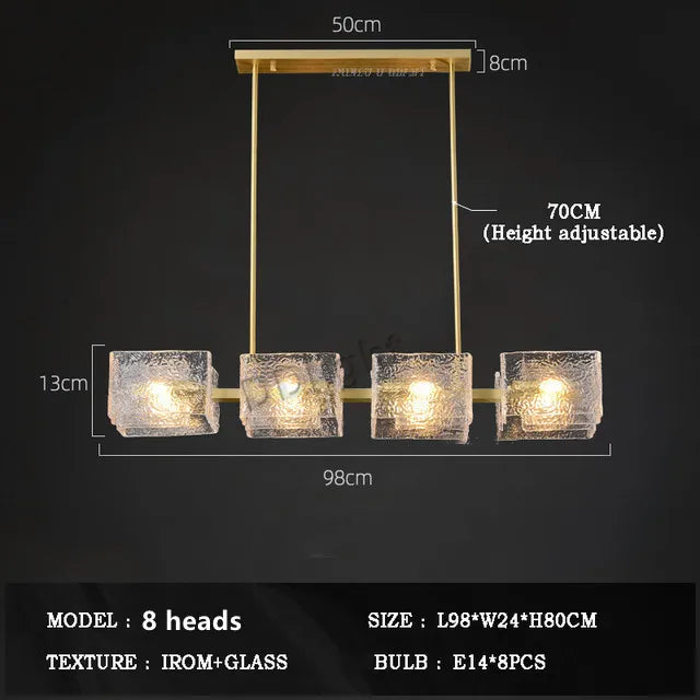 2025 New Creative Crystal Chandelier Modern Luxury Living Room Restaurant Pendant Light Irregular Luster Bar Table Hanging Lamps