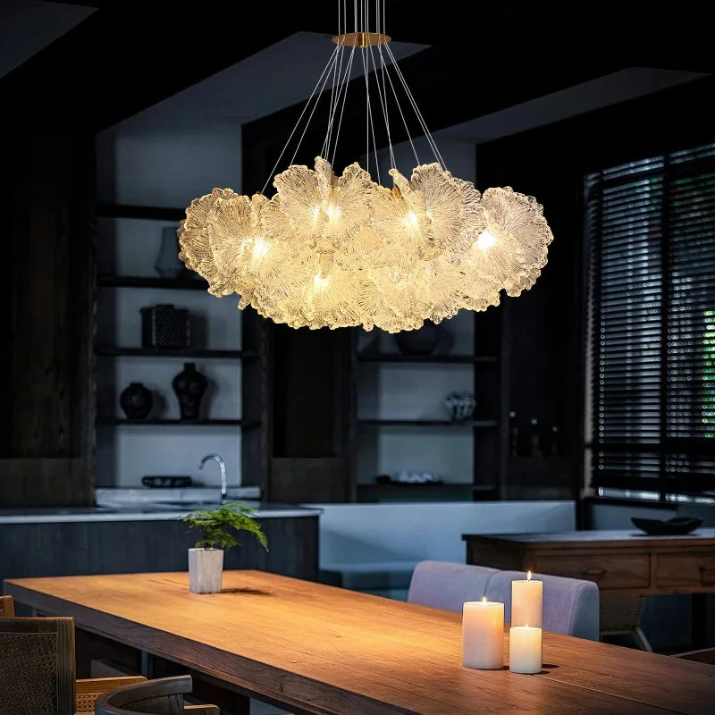 Crystal Luxury Atmospheric Chandelier Living Room Bedroom Restaurant Lamping Duplex Crystal Lamps