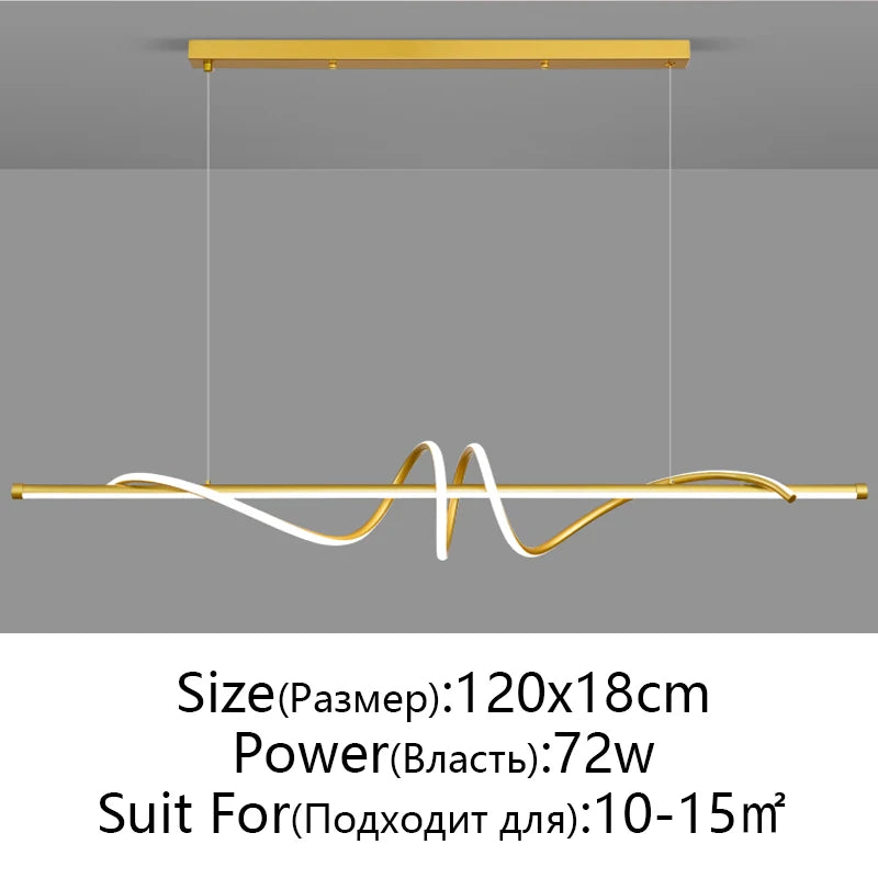 Modern LED Pendant Light - Minimalist Home Decor Chandelier for Living Room
