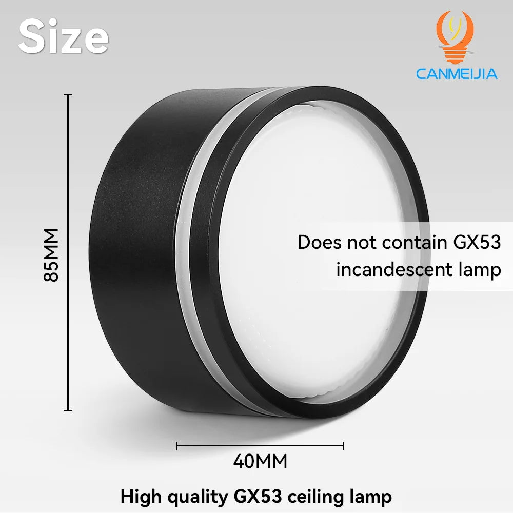 Indoor Led Downlight GX53 Spot Led Light Replaceable Bulb 220V Ceiling Down Lighting For Bedroom Living Room Home Decor Spotli