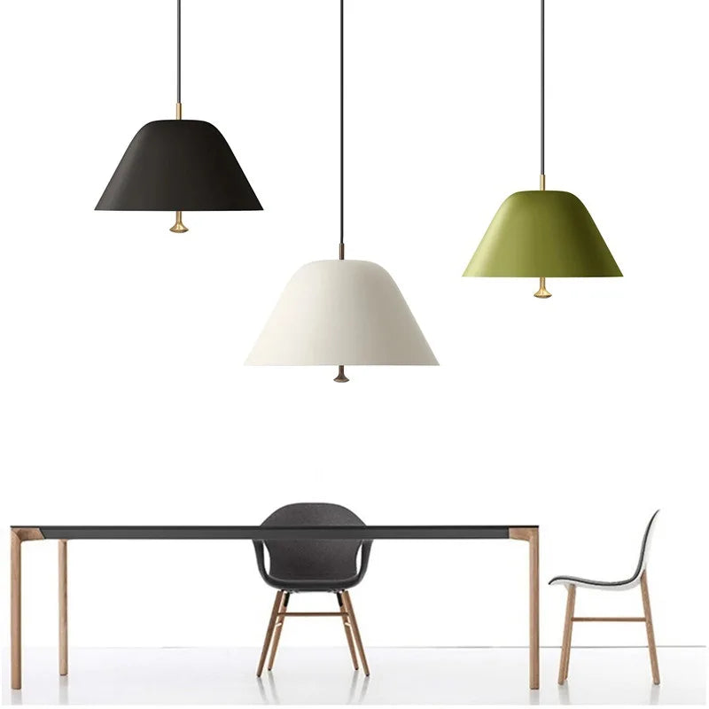 Nordic Iron Pendant Light For Restaurant Bar Dining Rooms Acrylic E27 Hanging Lamps Study Bedroom LED Ceiling Décor's Illumination