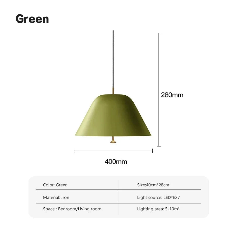 Nordic Iron Pendant Light For Restaurant Bar Dining Rooms Acrylic E27 Hanging Lamps Study Bedroom LED Ceiling Décor's Illumination