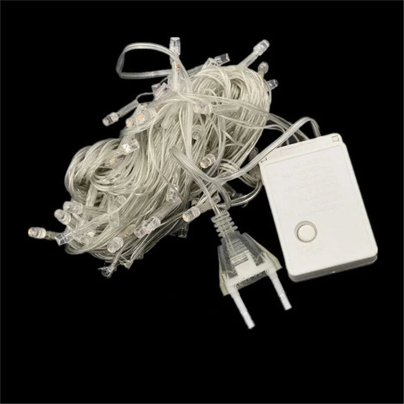 Outdoor LED String Lights Garland 10M Waterproof Fairy Light Festoon Lamp Wedding Party Holiday Gardening Decoration Light