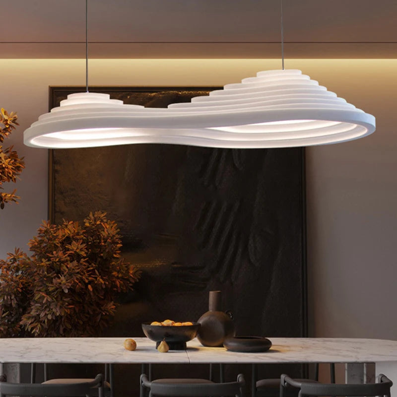 Nordic Wabi-Sabi Pendant Lights Minimalist Chandelier for Dining Room Bar Loft Bedroom Home Decors Hanging Lighting Fixtures