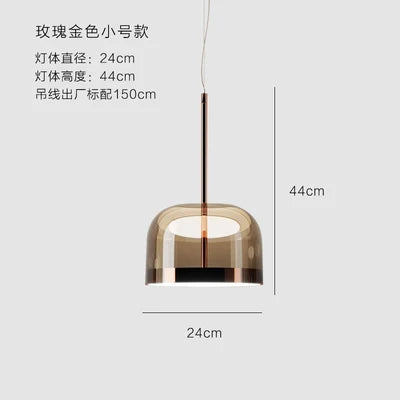 Designer glass pedant light Italy Lights Modern glass lampshade For Dining Room Decor Loft house decoration luxury light