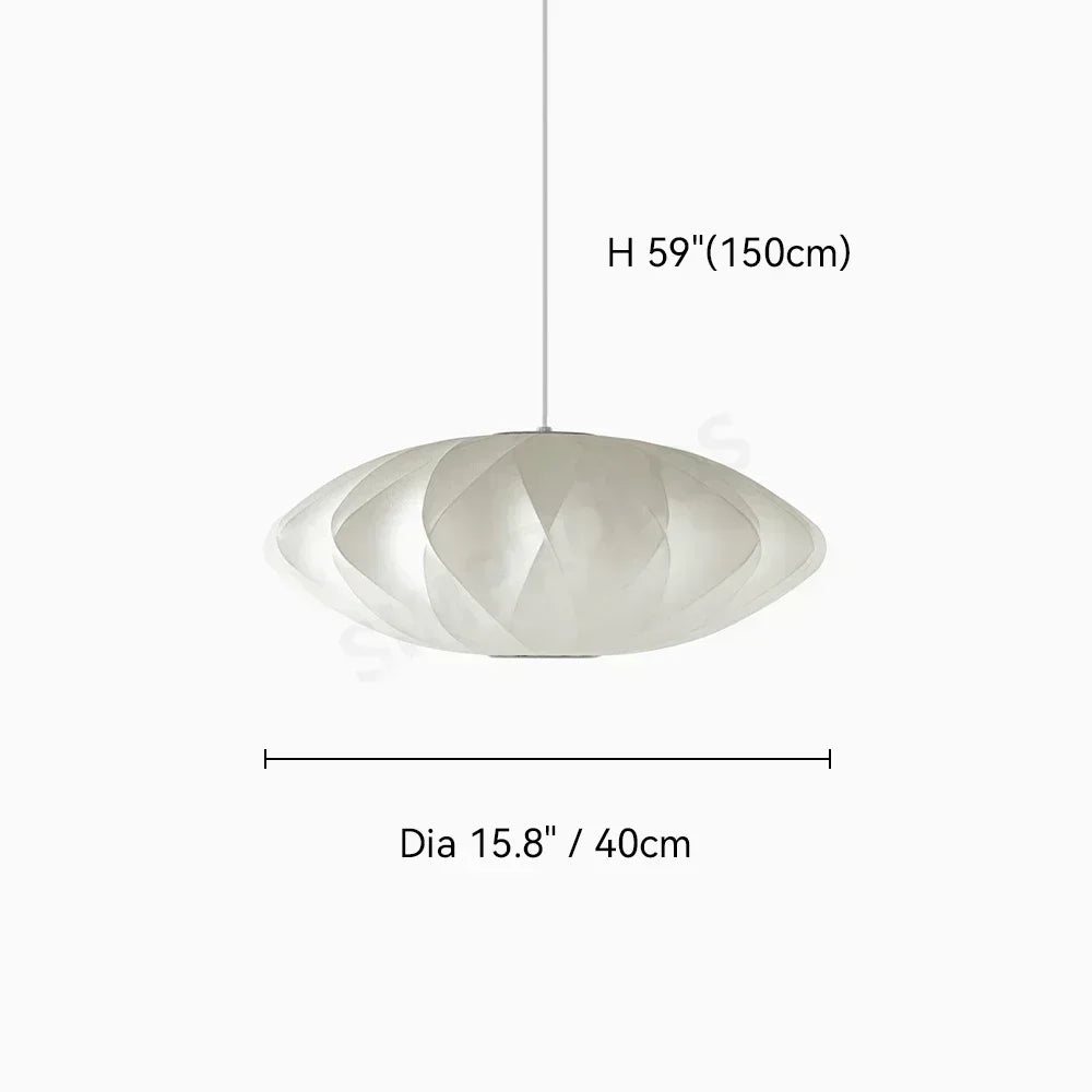 Wabi-sabi Silk LED Pendant Lamp Denmark Designer Hanging Light Living Room Hotel Restaurant Factory Direct High-End Home Decor