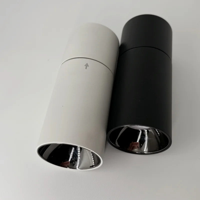 Rotating 355 ° Folding Surface Mounted Spot Light with No Opening Exquisite Ceiling COB Tube Light
