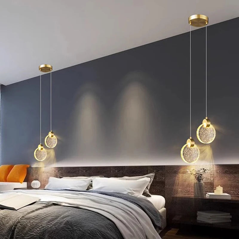 1 PC Modern home decor led lights Bedroom lamp bedside pendant light lamps led Chandeliers hanging light indoor lighting