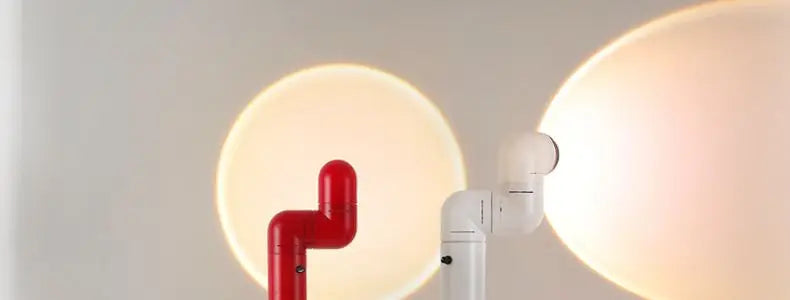 Spanish Space Age floor lamp Designer Replica Red White Water Pipe Standing Lamp For Living Room Sofa Bedroom Room Decoration