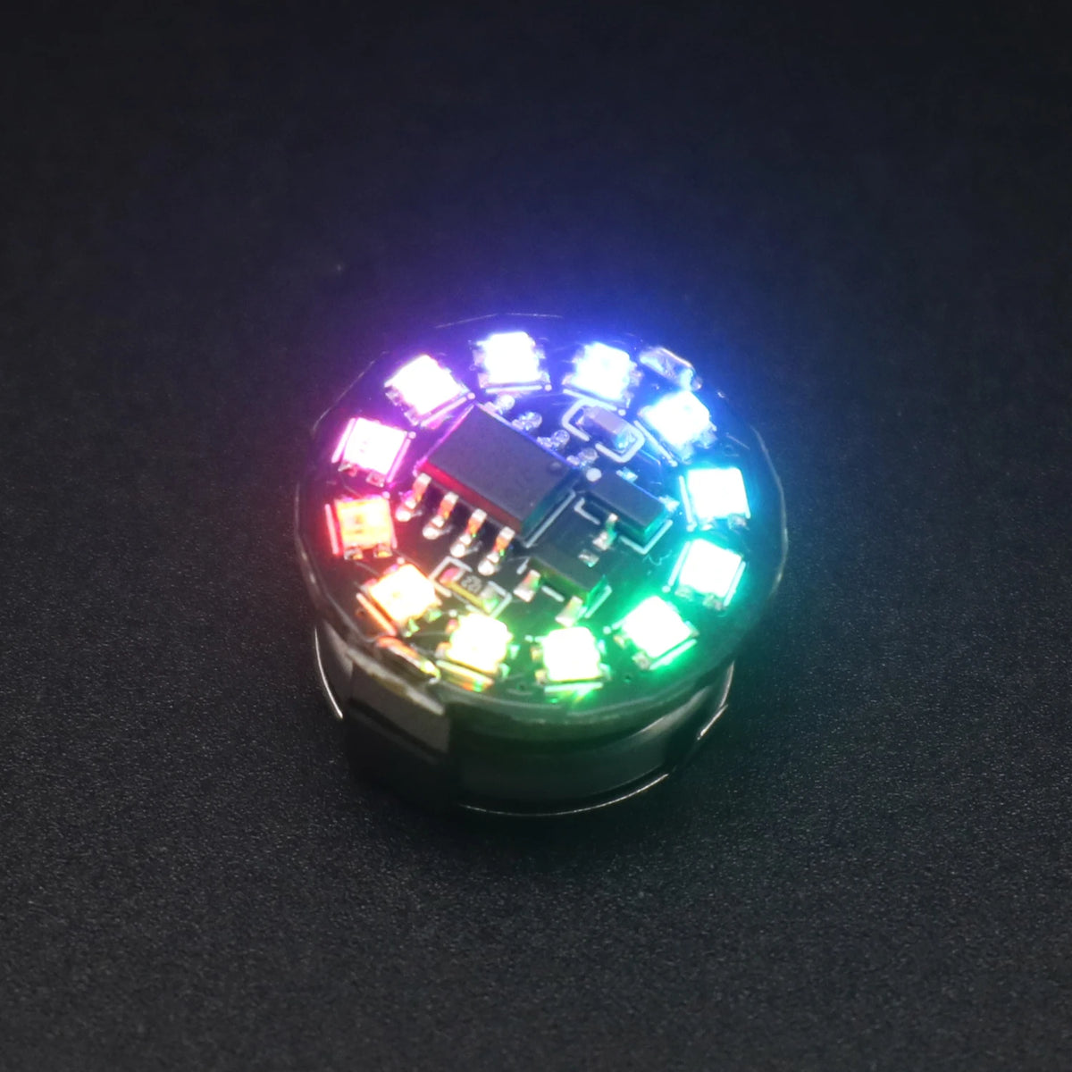 4-Mode Wireless Magnetic Control LED Light with Button Battery - Compact Magnet Induction Lamp for DIY Anime Models, Dioramas & Landscapes
